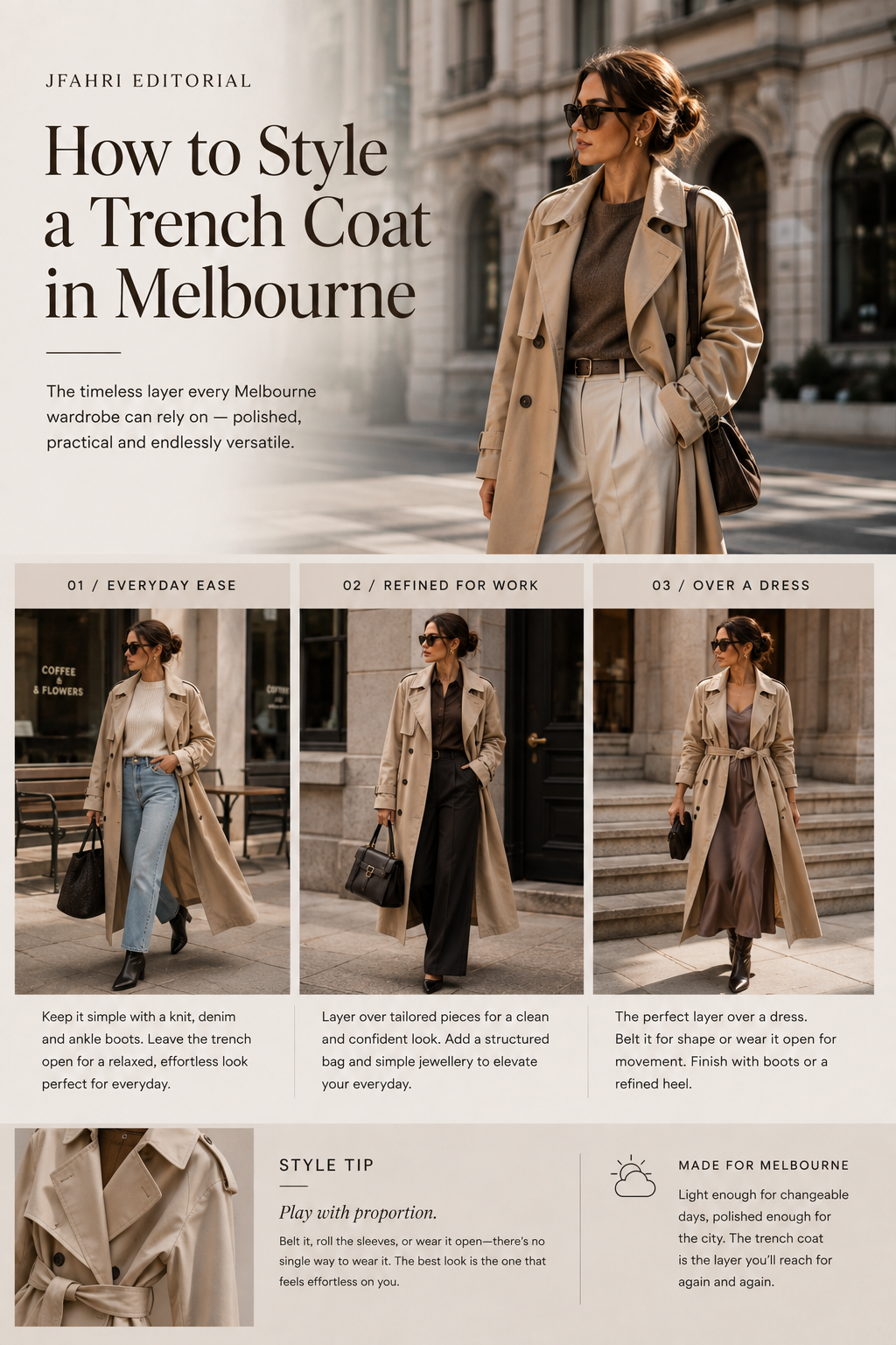 How to Style a Trench Coat in Melbourne
