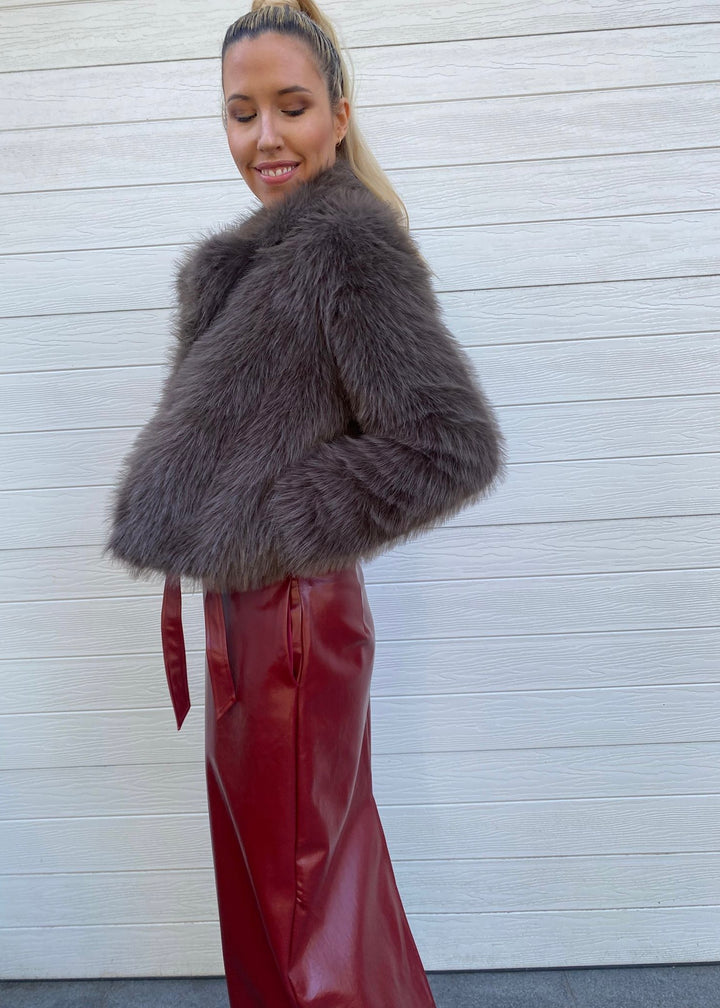 Margot faux fur - Mocha