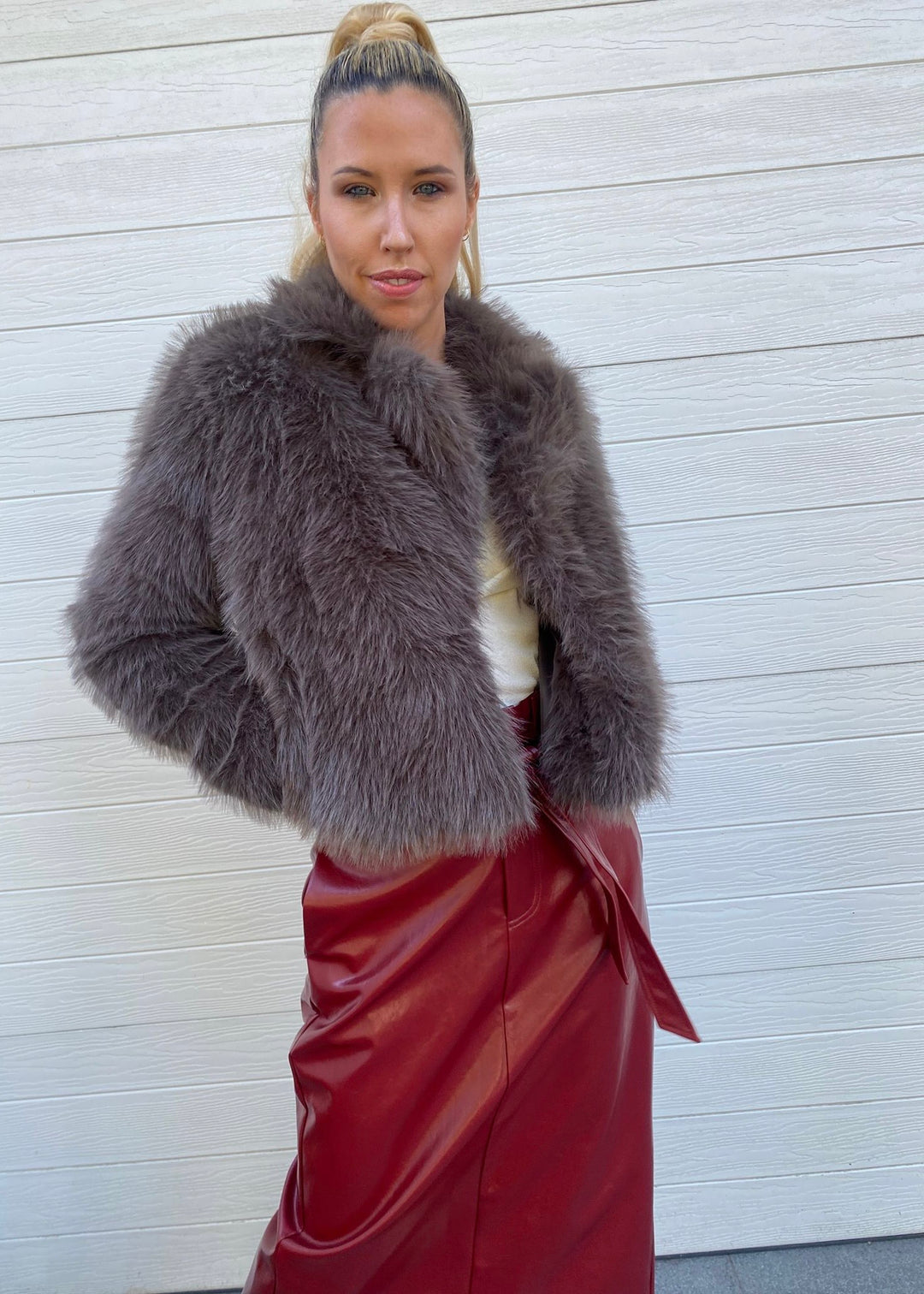 Margot faux fur - Mocha