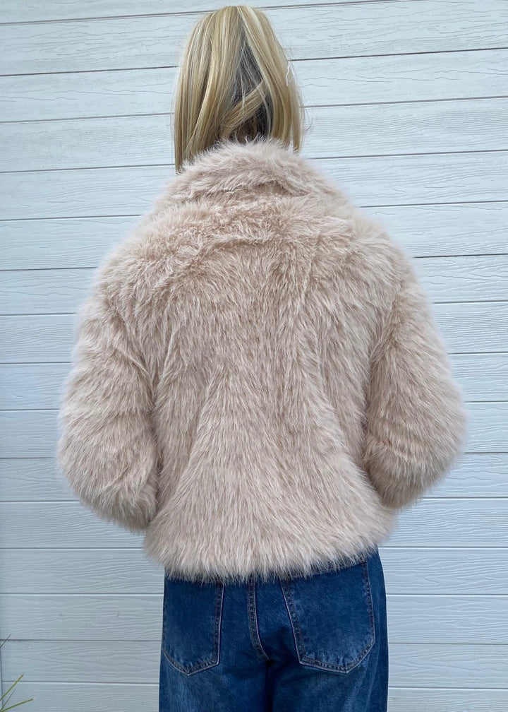 Maggie faux fur jkts- Neutral