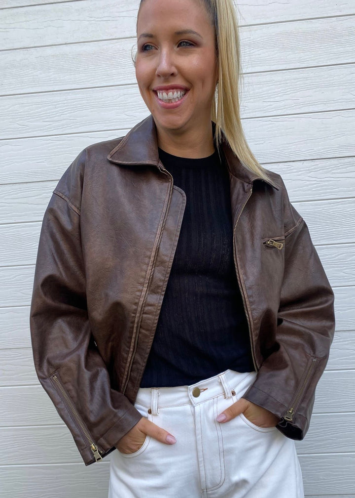 Bailey Bomber jacket - Brown