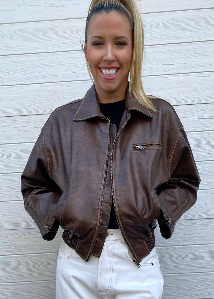 Bailey Bomber jacket - Brown