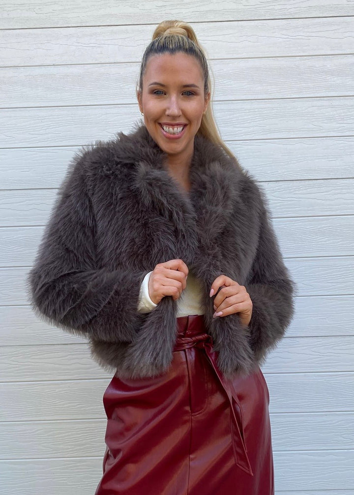 Margot faux fur - Mocha