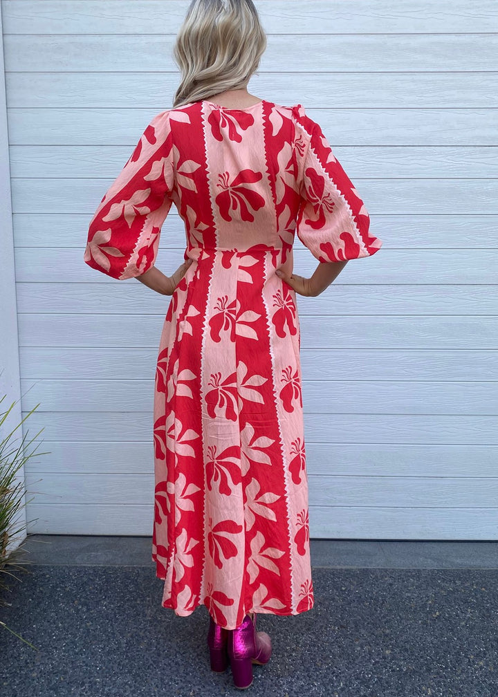 Mia Dress- Pink Floral