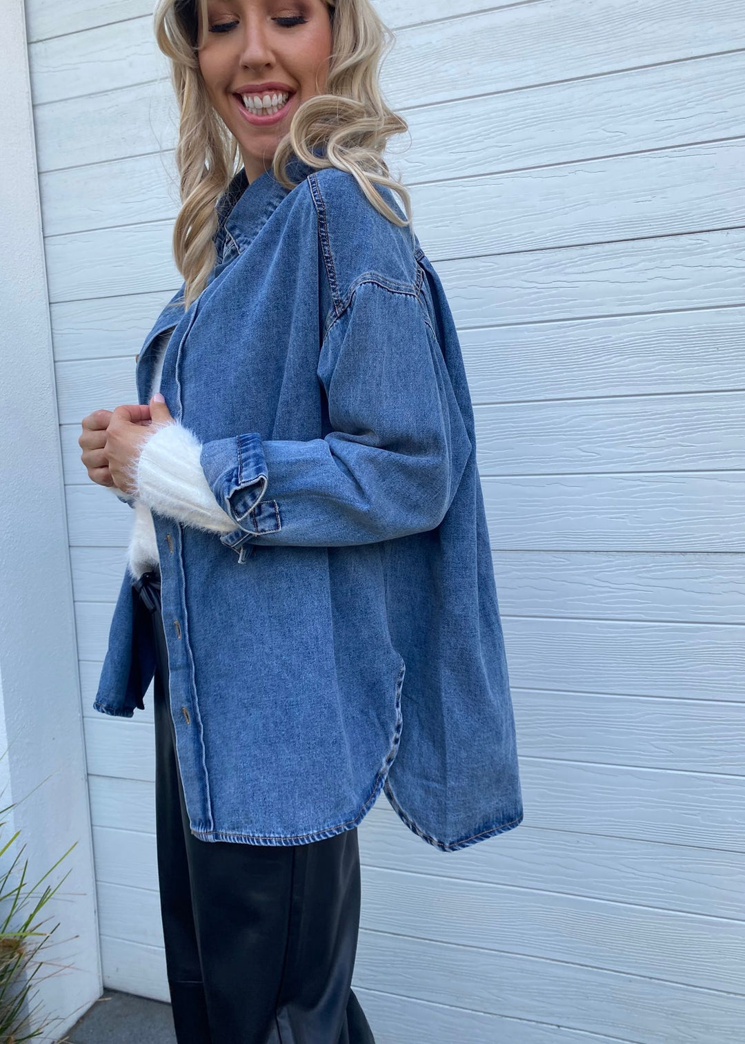 Fria Denim Shirt- Blue Denim