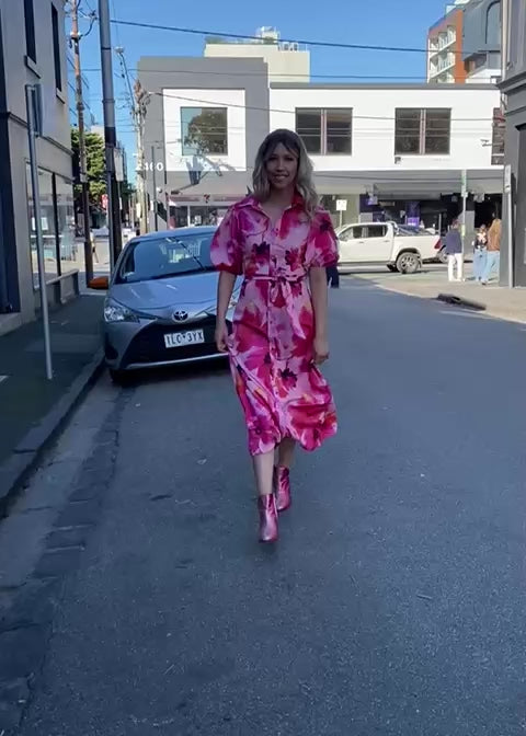 Spring Dress- Pink Floral