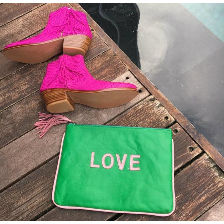 Personalised Leather Clutch-Accessories-jfahristore