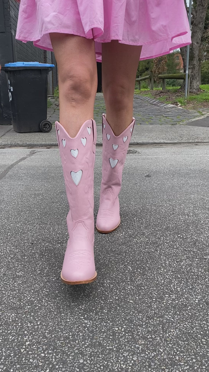 Harper Cowboy Boot - Pink