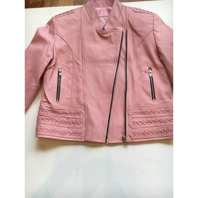 Jfahri Horizon Leather Jacket - Musk Pink-Clothing-jfahristore