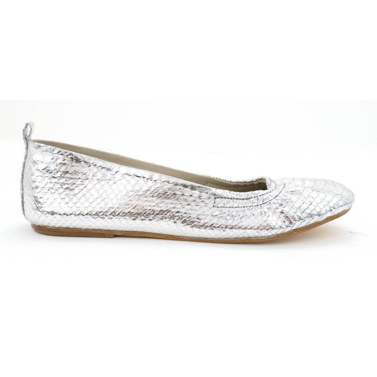 Jfahri Ballet Flats - Silver-Shoes-jfahristore
