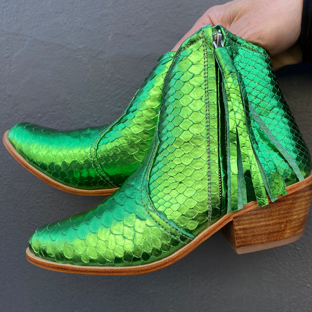 Jfahri boots - Green metallic-Shoes-jfahristore