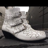 Soho Stud Boot - White-Shoes-jfahristore