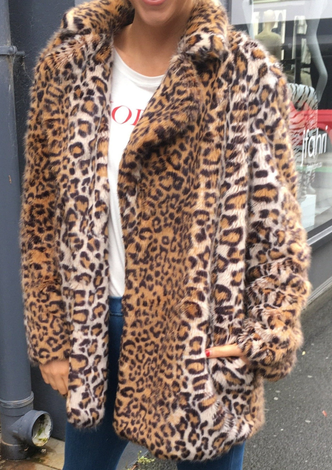 Hear us roar faux fur jacket - leopard-Clothing-jfahristore