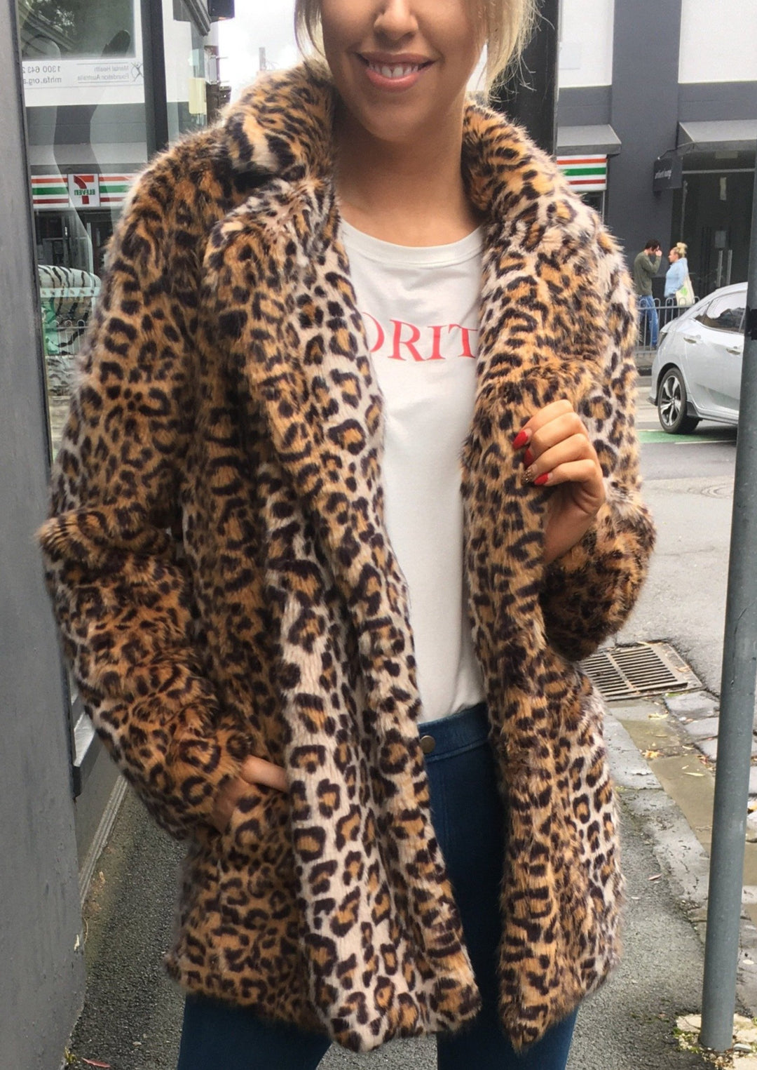 Hear us roar faux fur jacket - leopard-Clothing-jfahristore