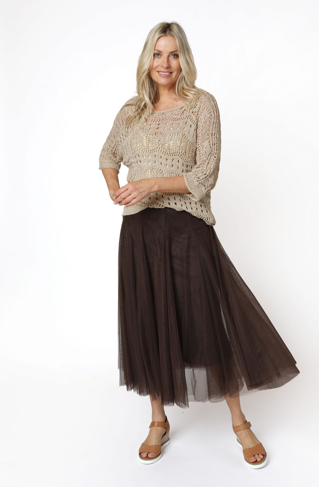 Tulle Skirt - Chocolate