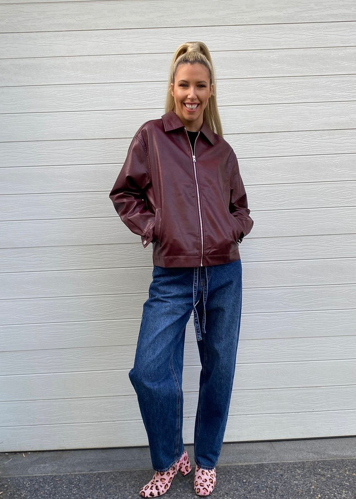 Brooklyn bomber jacket - Burgundy