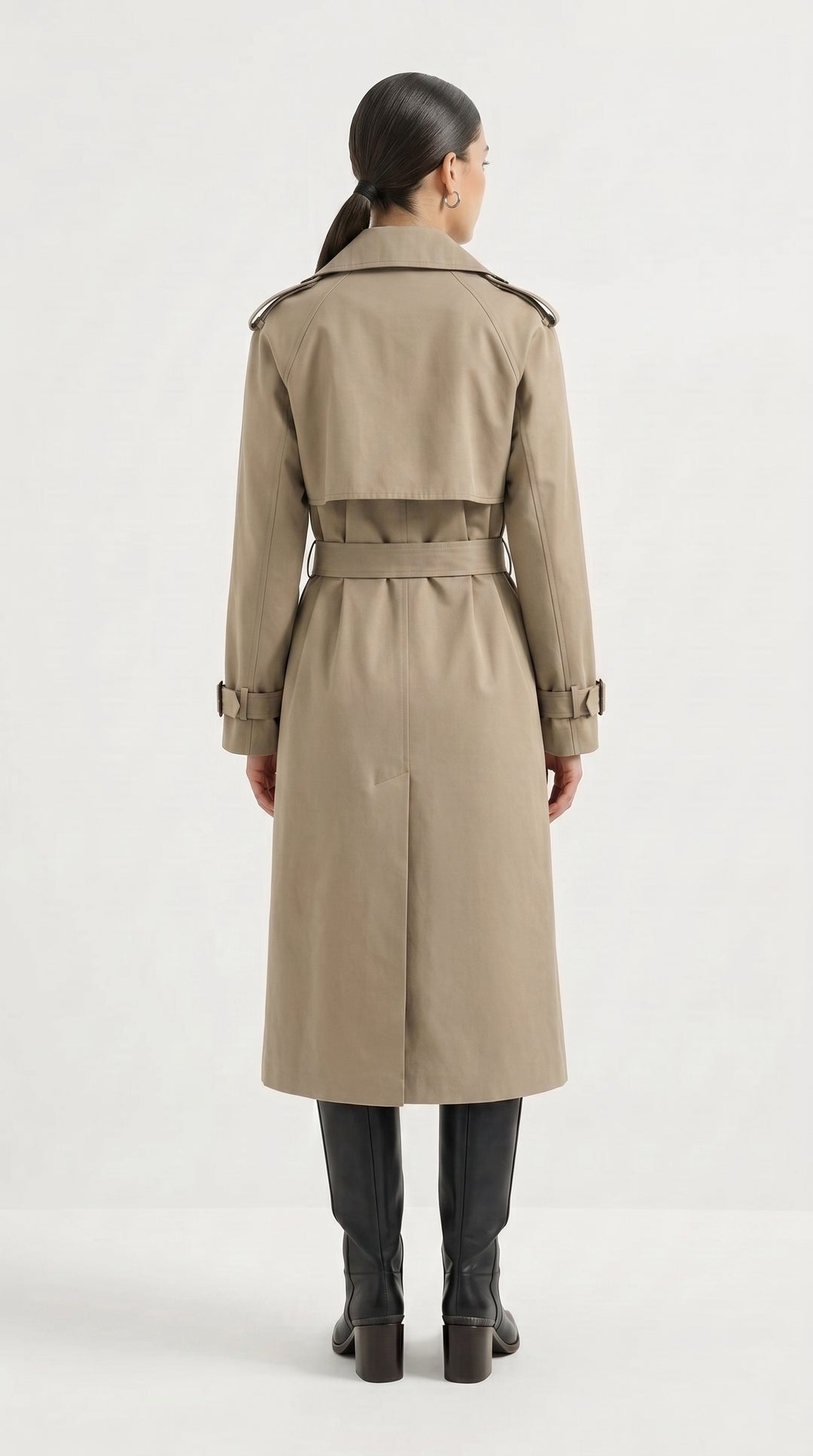 Double-Breasted Trench - Taupe