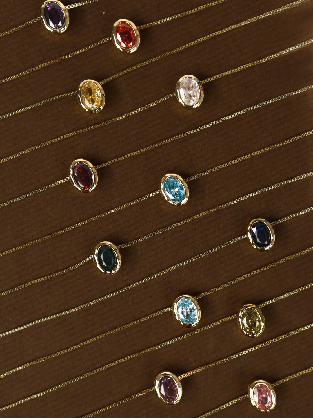 Aurora Birthstone 18K Gold Plated Necklace - May