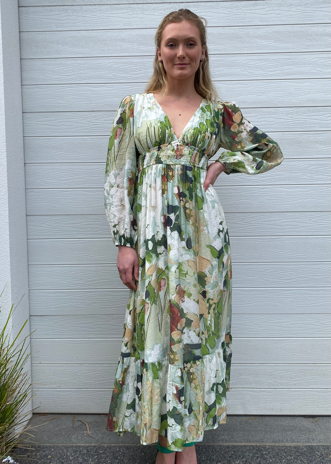 Farah dress - Green print