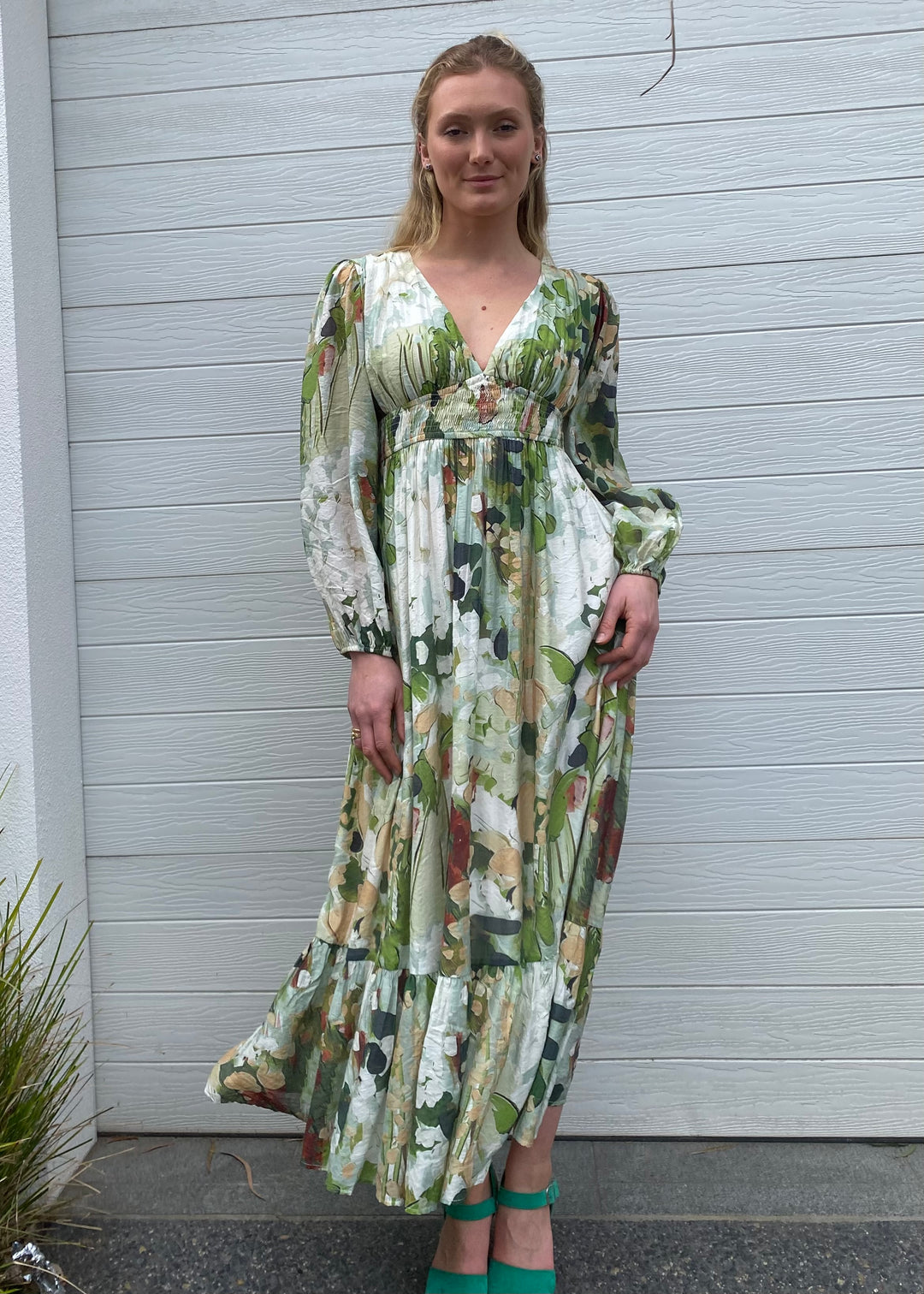 Farah dress - Green print