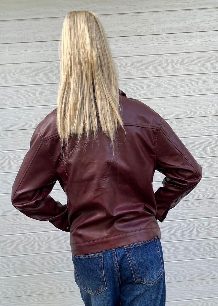 Brooklyn bomber jacket - Burgundy