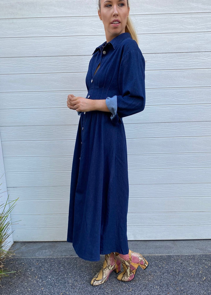 Carolina Dress- Dark Denim