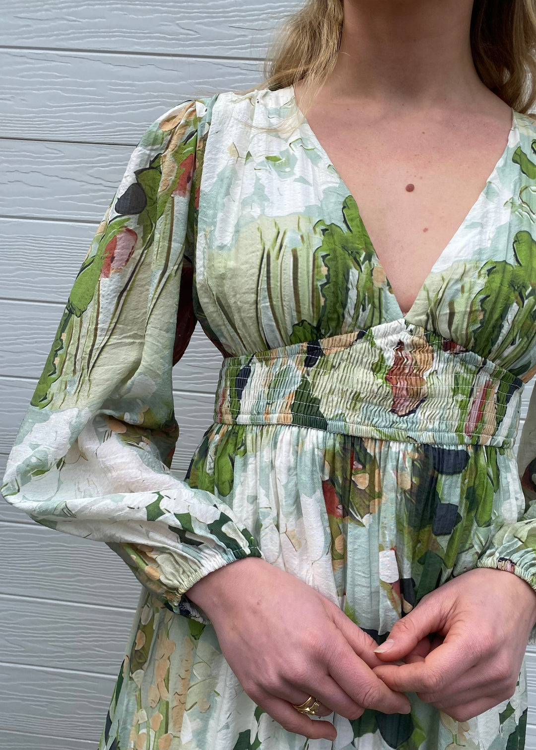 Farah dress - Green print