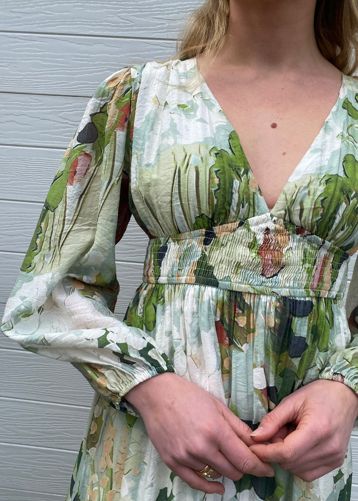 Farah dress - Green print