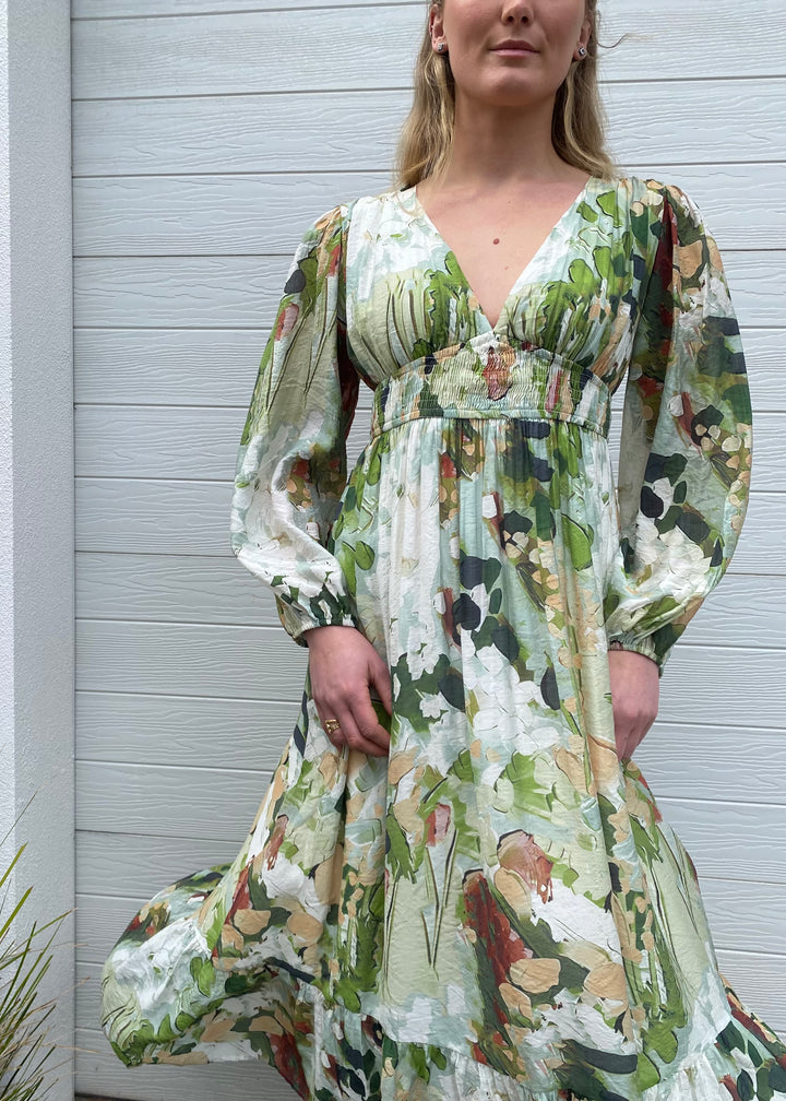 Farah dress - Green print
