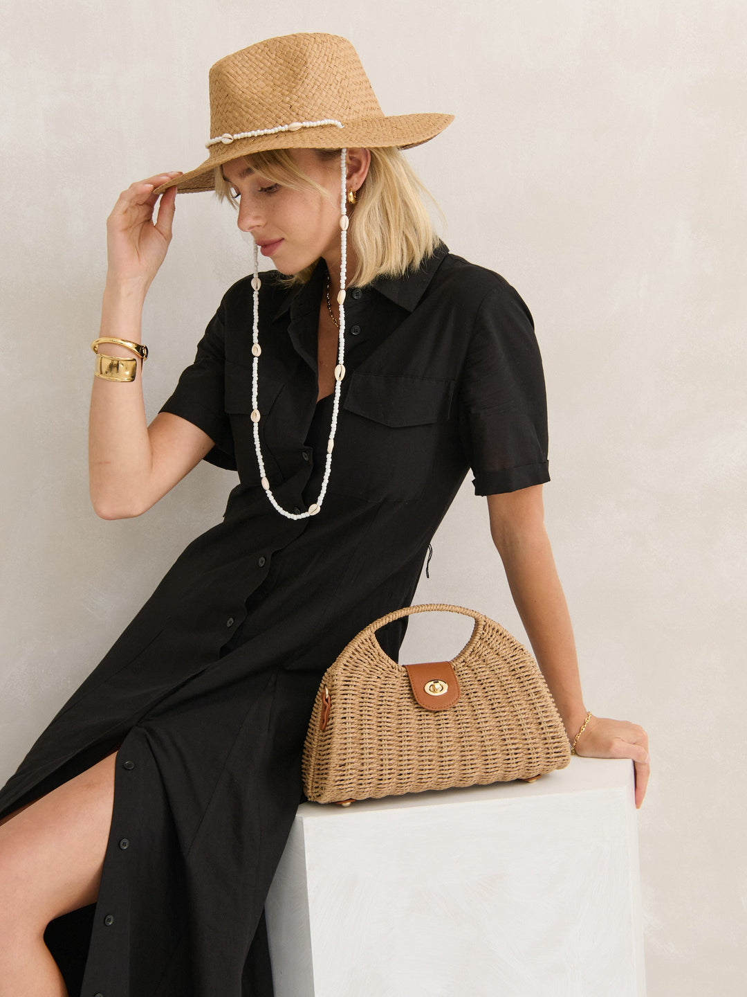 Maggie Summer Straw Bag