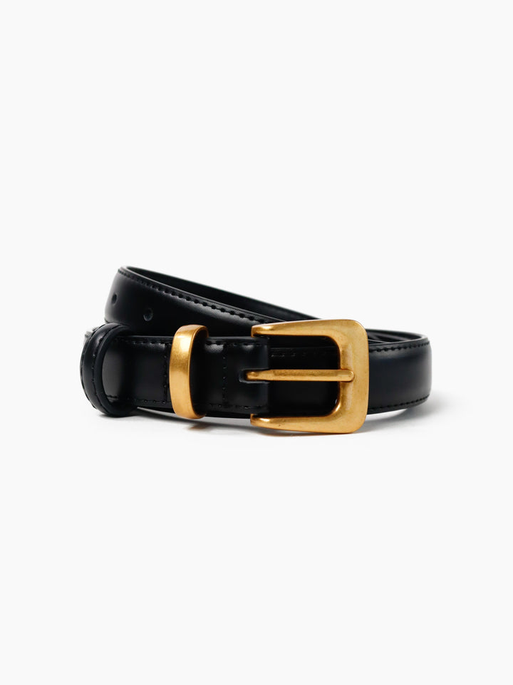 Greta Thin Everyday Belt - Black