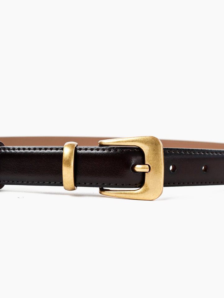 Greta Thin Everyday Belt - Black