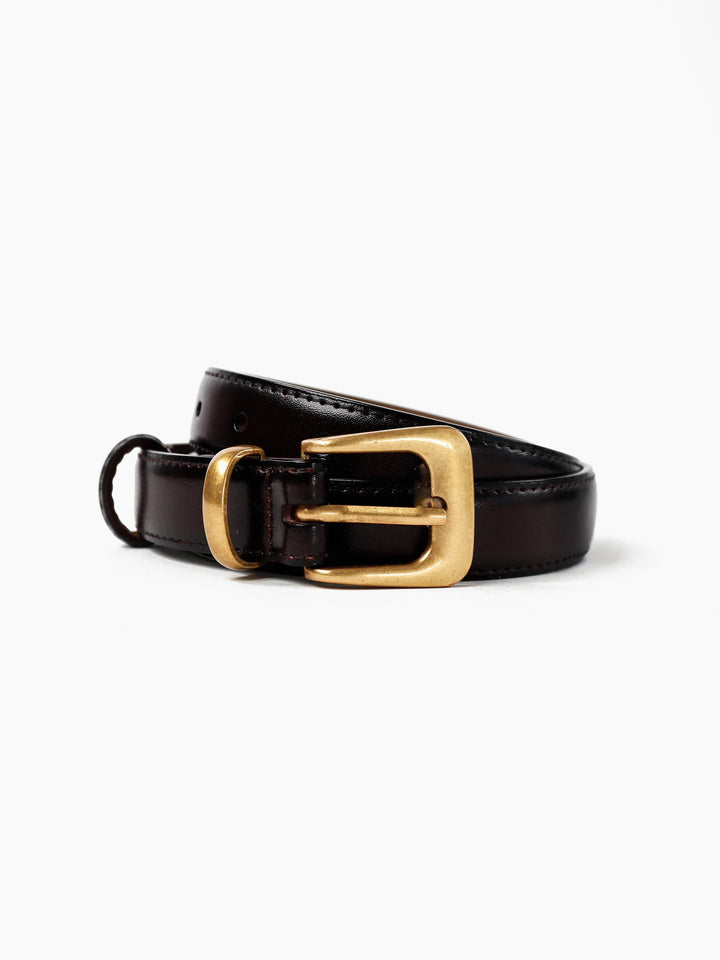 Greta Thin Everyday Belt - Brown