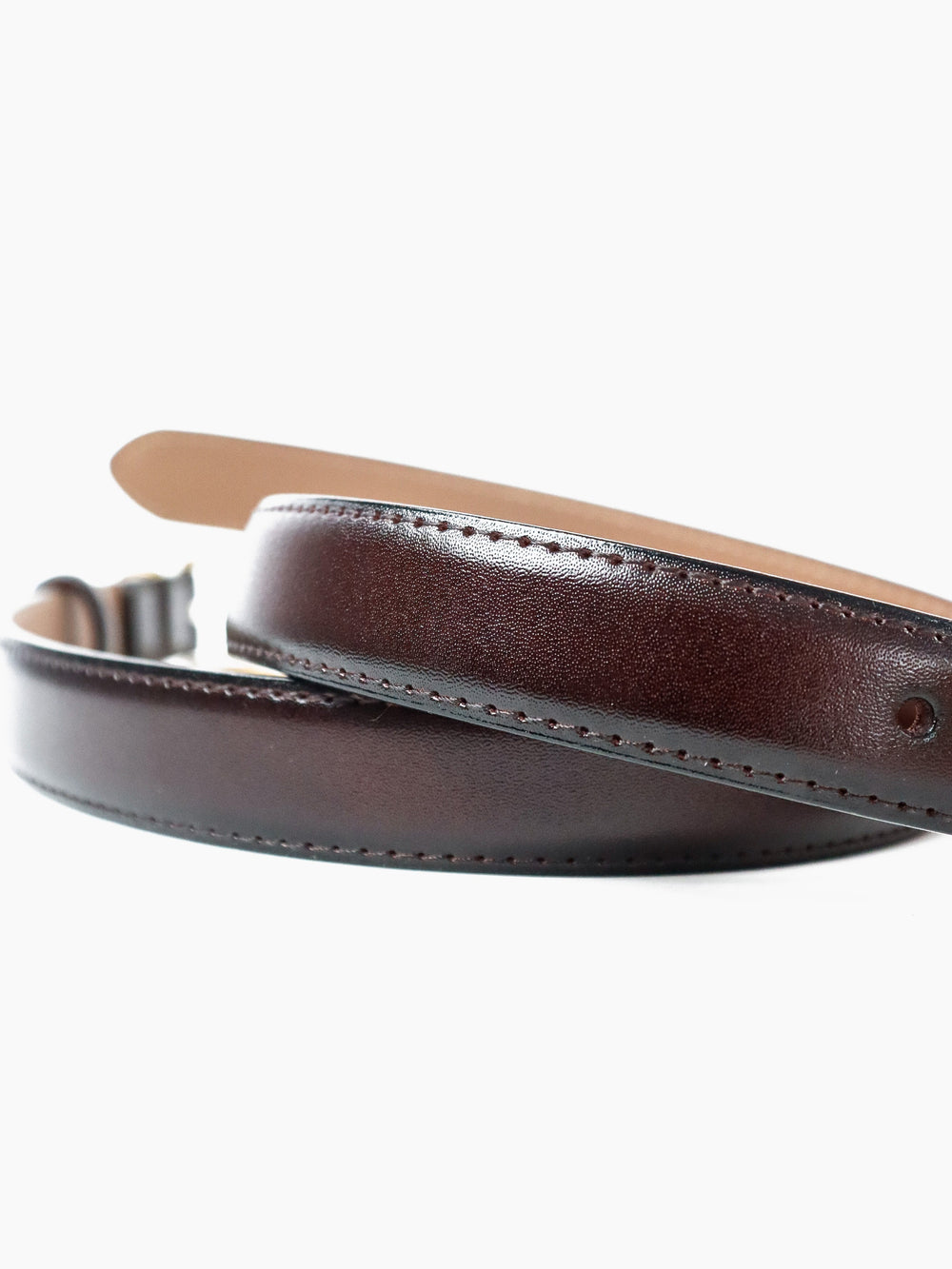 Greta Thin Everyday Belt - Brown