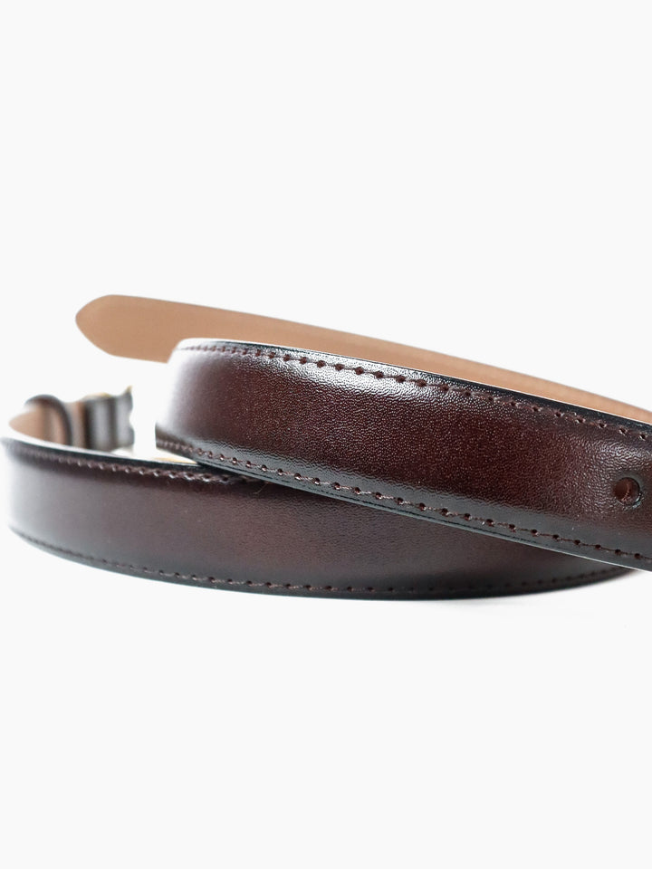 Greta Thin Everyday Belt - Brown