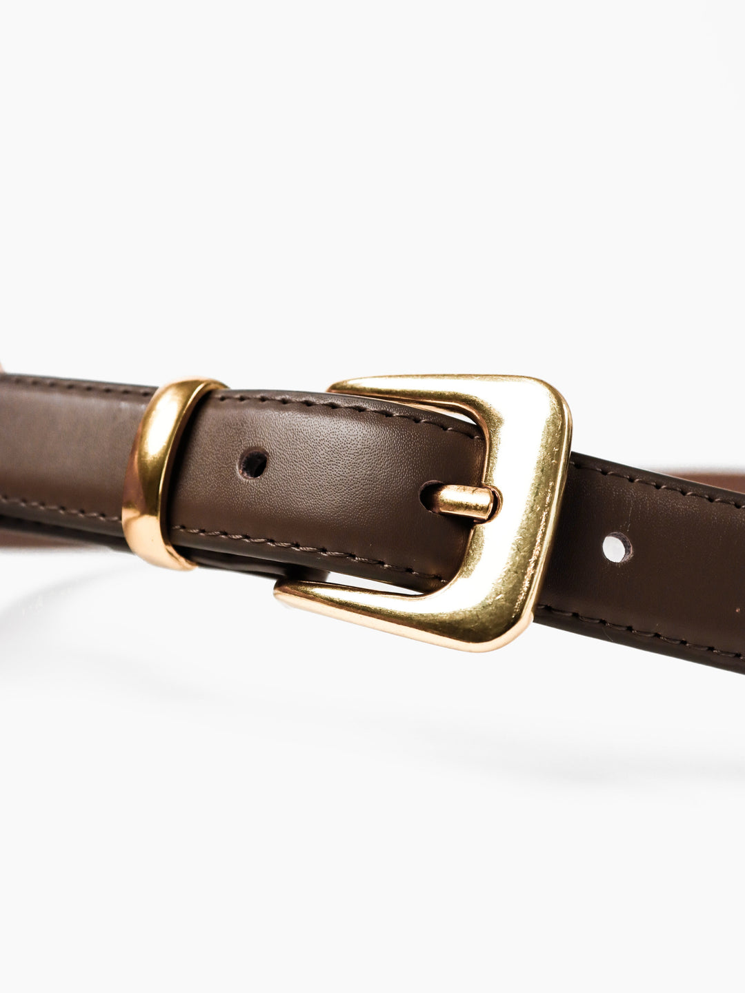 Greta Thin Everyday Belt - Taupe