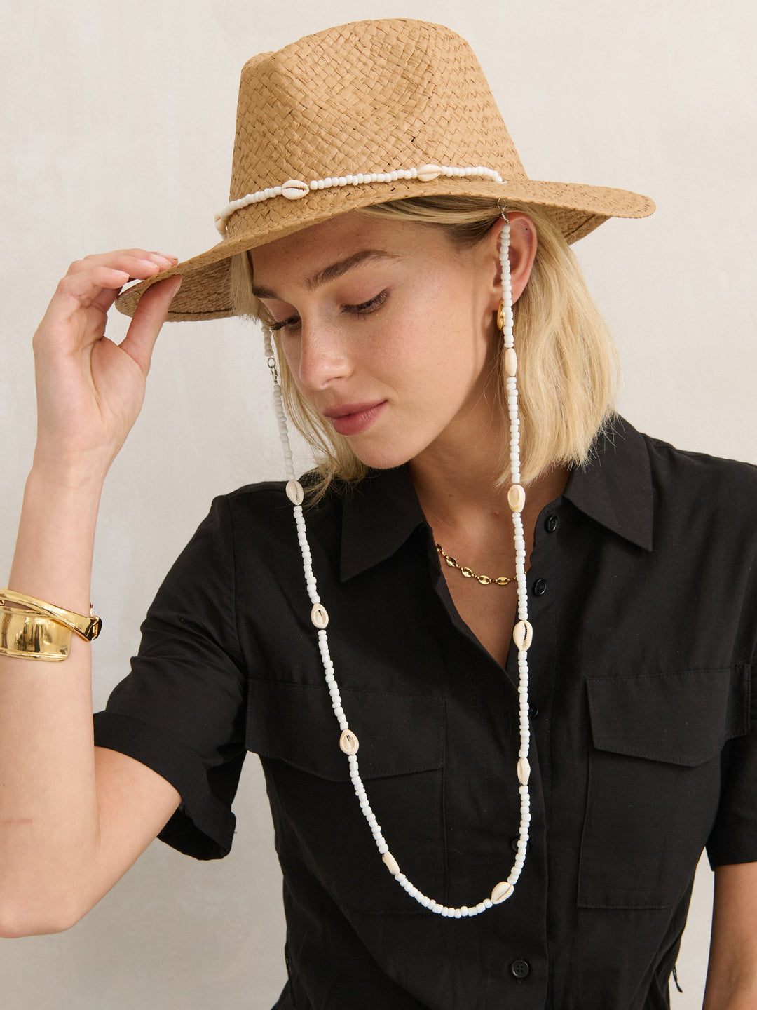 Seashells Cowboy Summer Hat