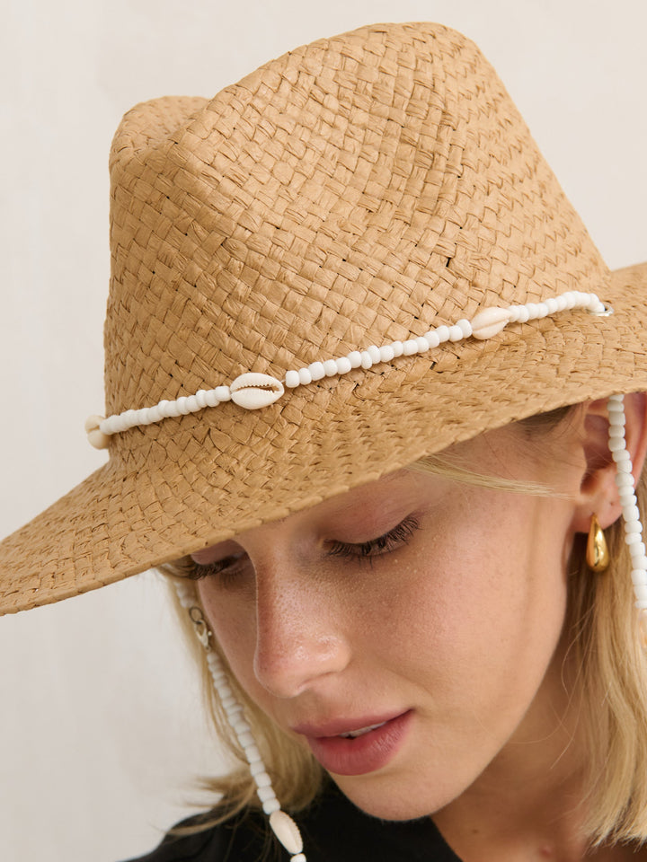 Seashells Cowboy Summer Hat