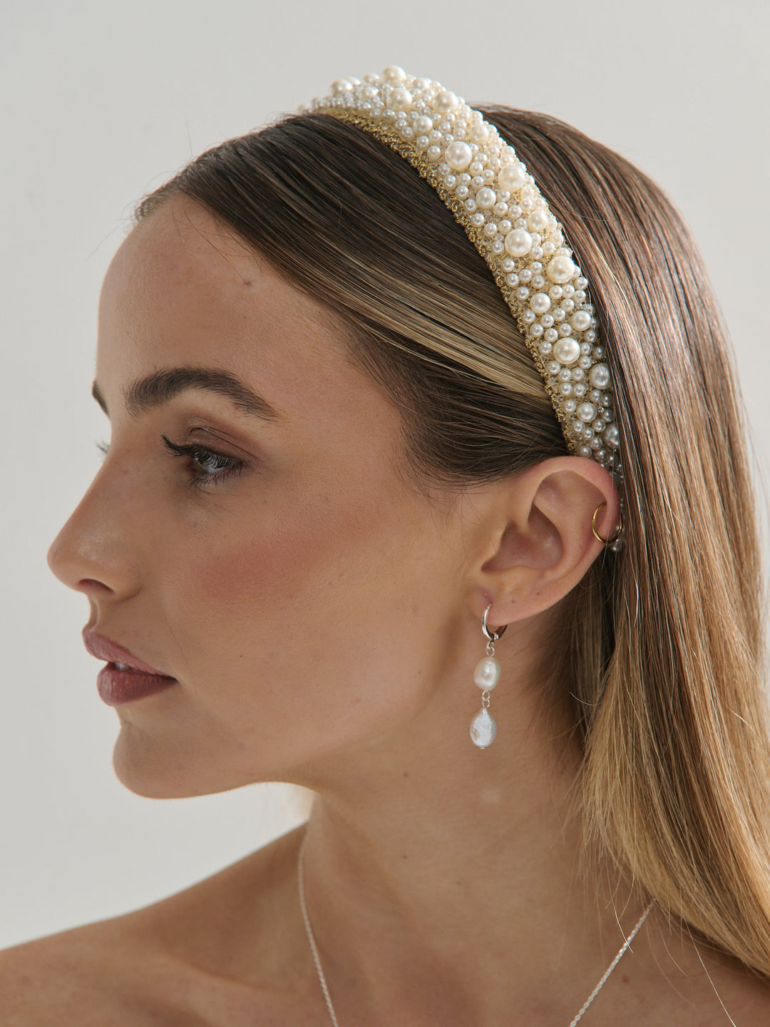 Bianca Pearl Beads Headband