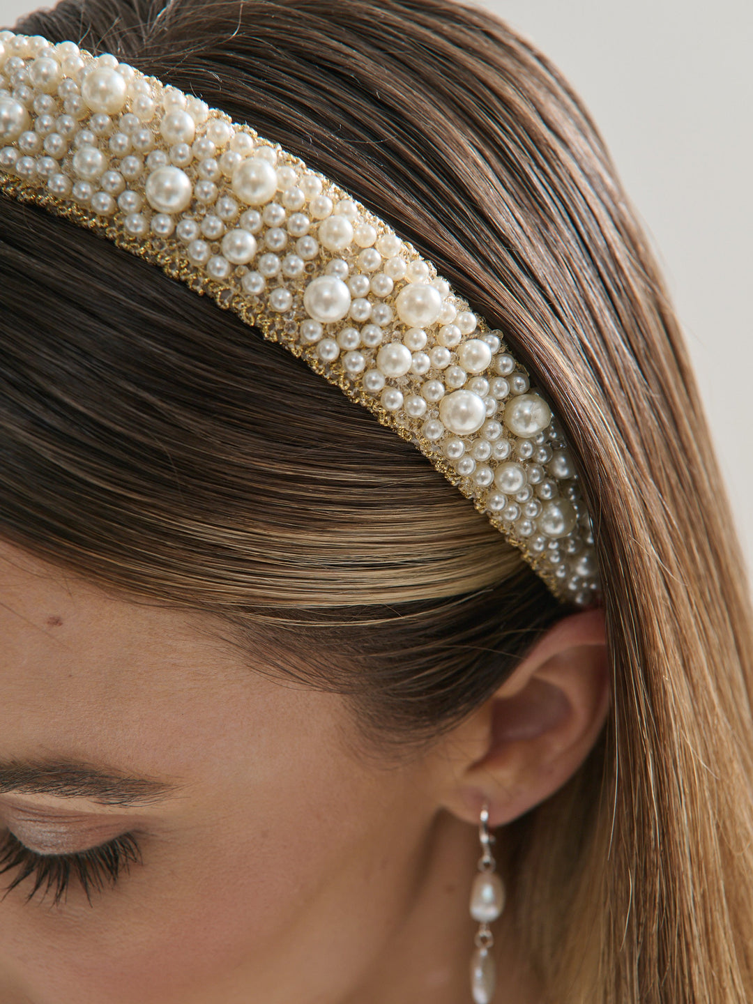 Bianca Pearl Beads Headband