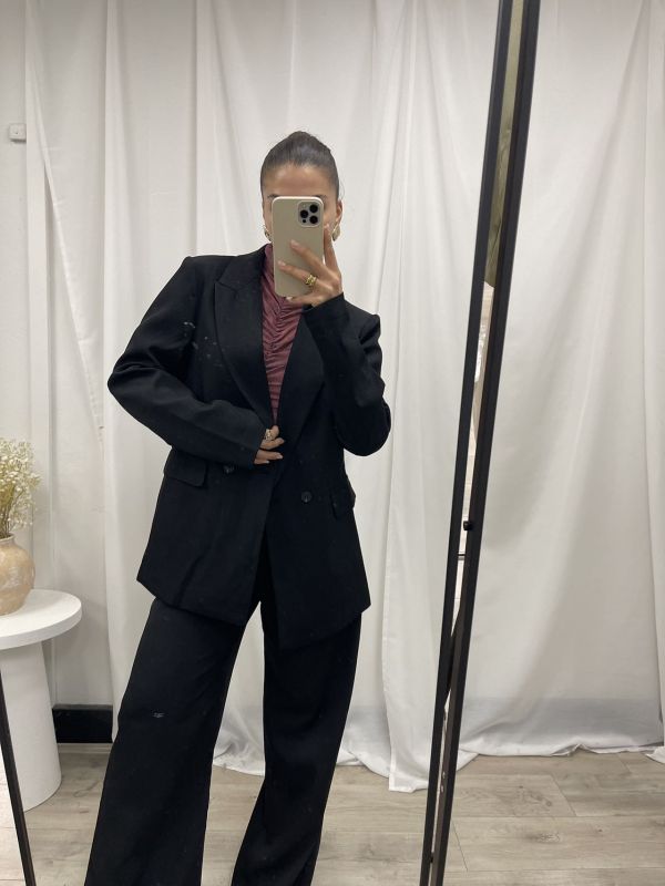 Oversized Tailored Blazer - Black