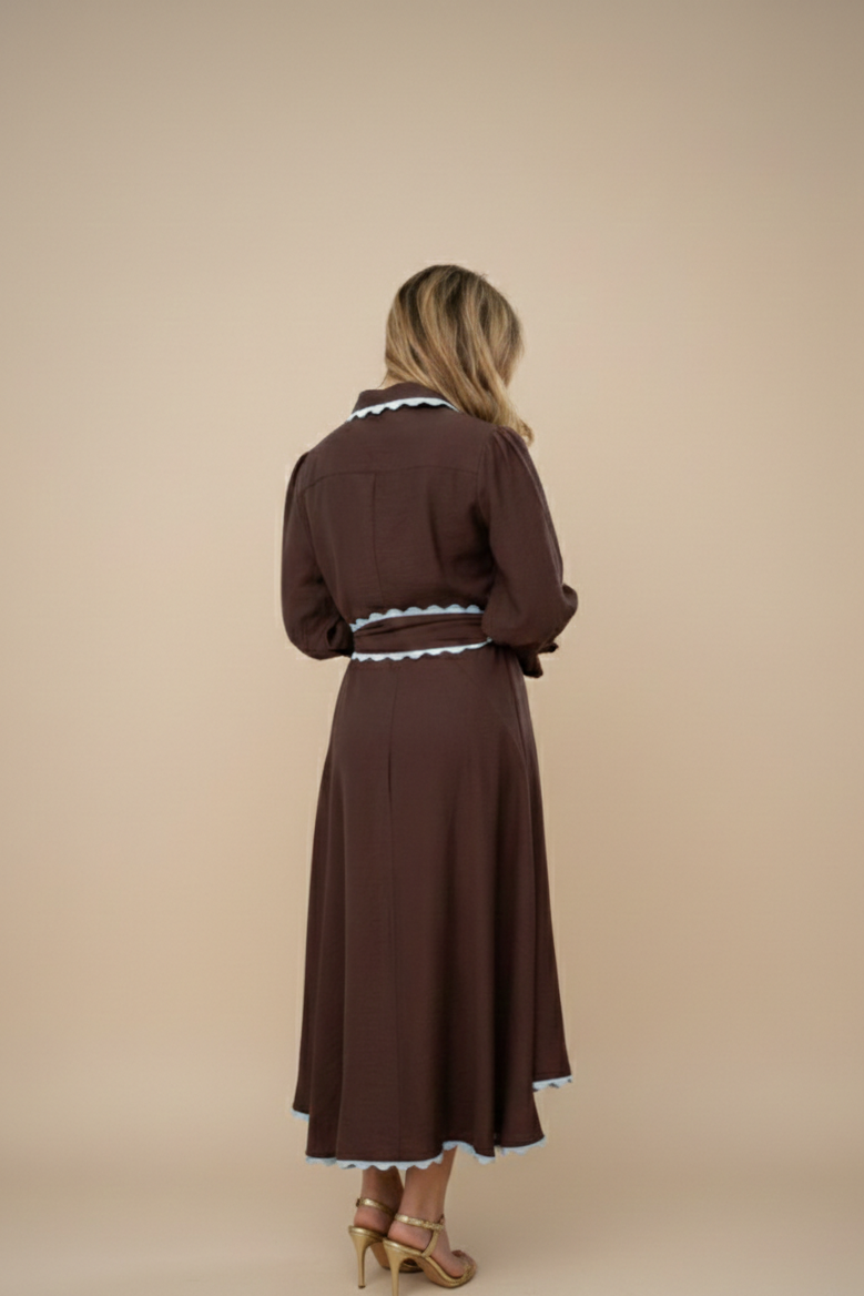 Midi Dress — Chocolate