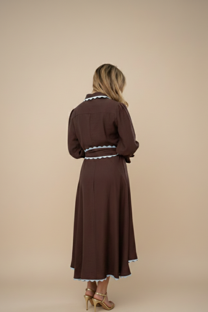 Midi Dress — Chocolate