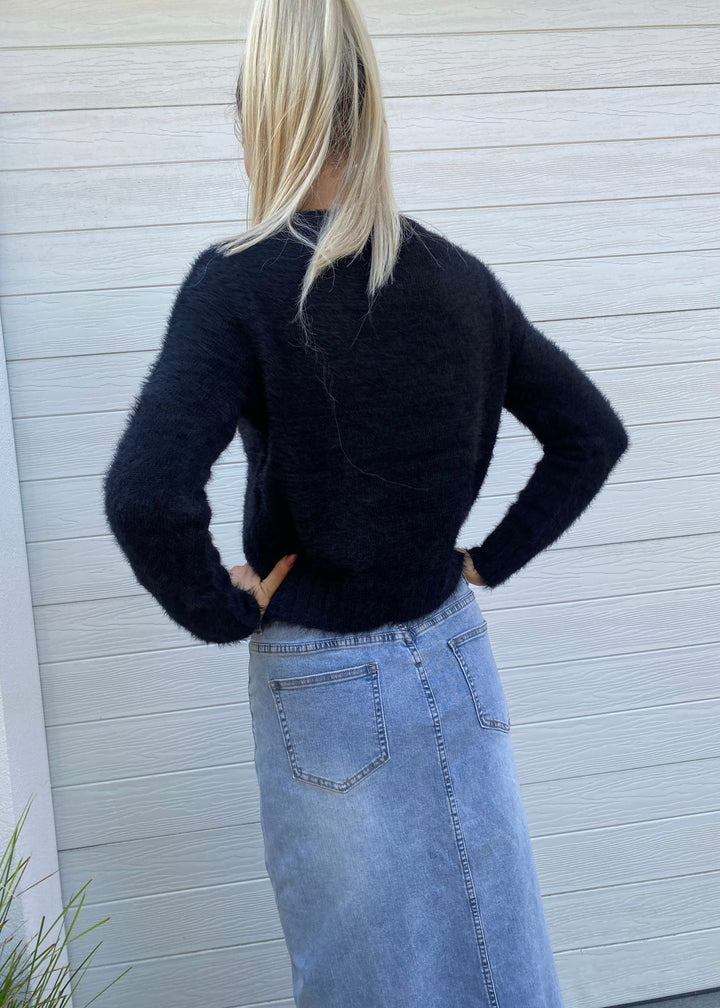 Arna fluffy- black