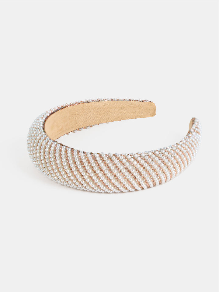Oblique Pearl Statement Headband