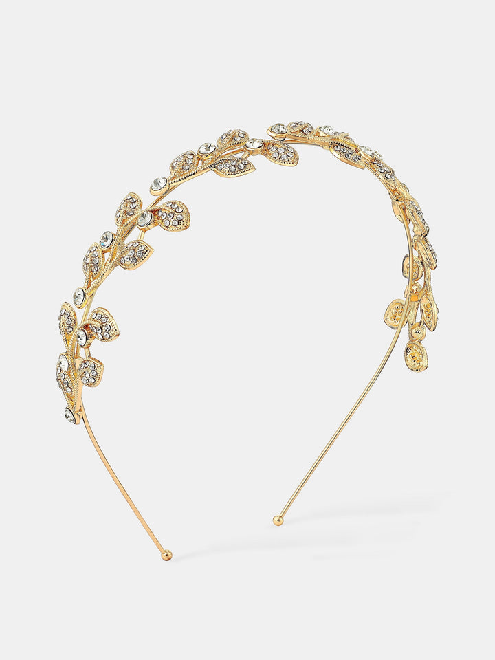 Fairy Leaf Crystal Statement Headband