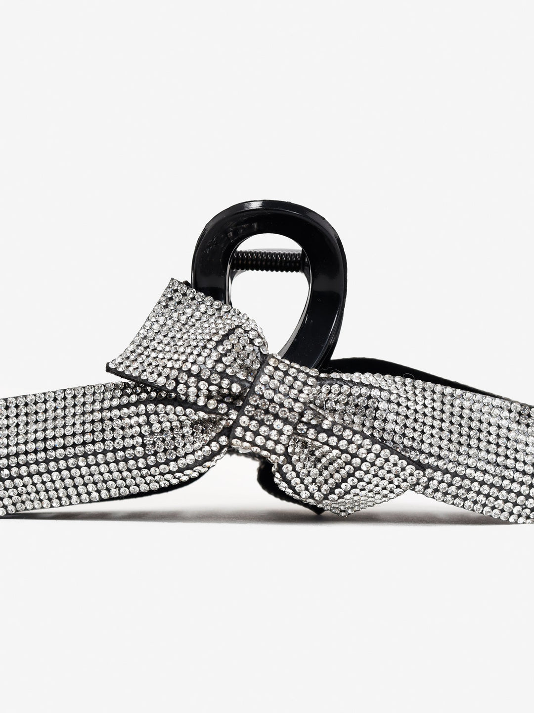 Rhinestone Bow Hair Claw Clip