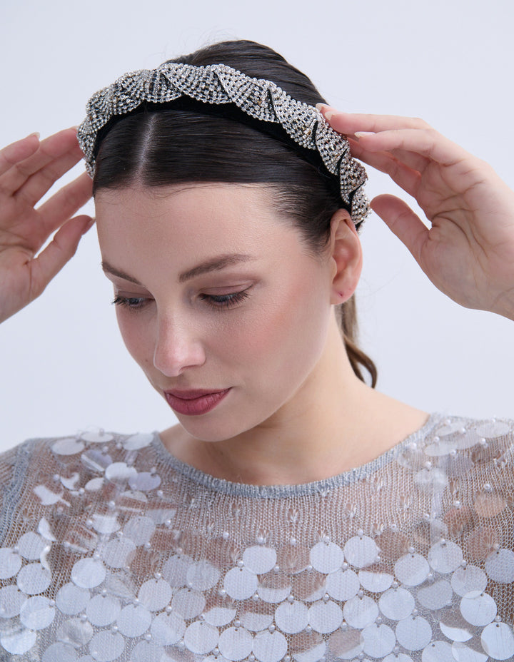 Twist Rhinestone Statement Headband