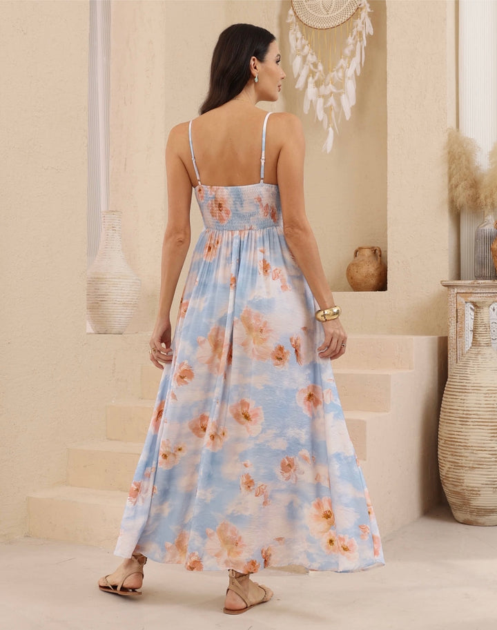 Maxi Dress - Blue Print