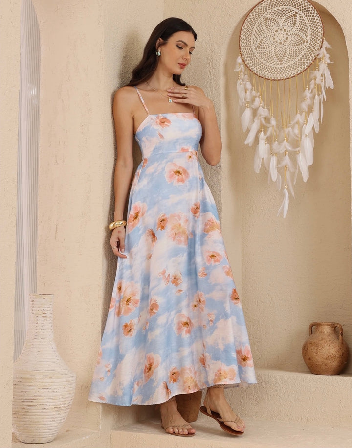 Maxi Dress - Blue Print